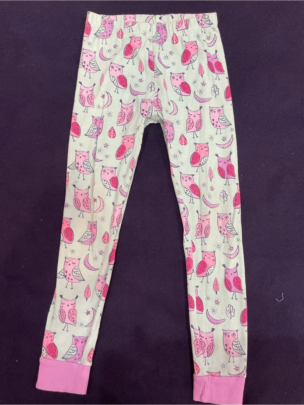Member's Mark Girls Pink Owl Print Pajama Pants Size 6